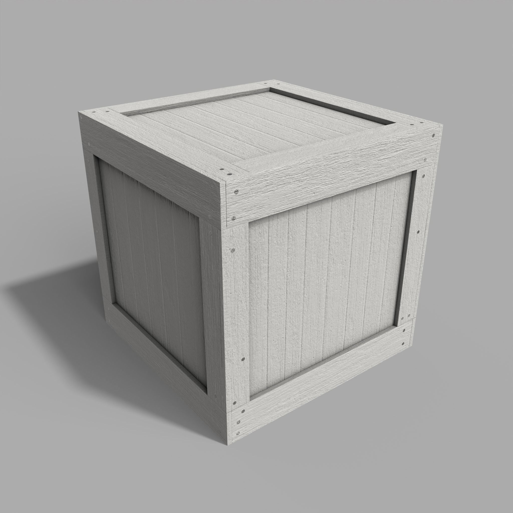 Wooden Boxes Pack Crate Old Low-poly 3D model_23