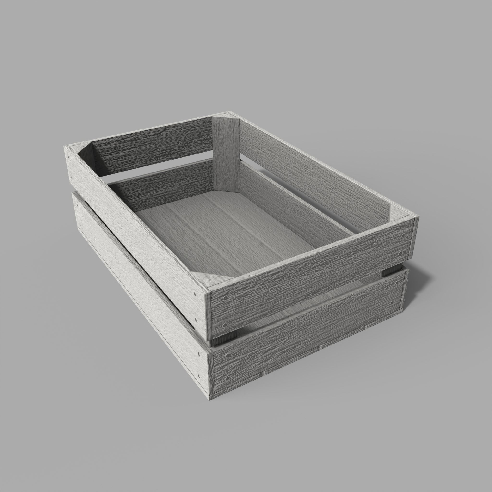 Wooden Boxes Pack Crate Old Low-poly 3D model_5