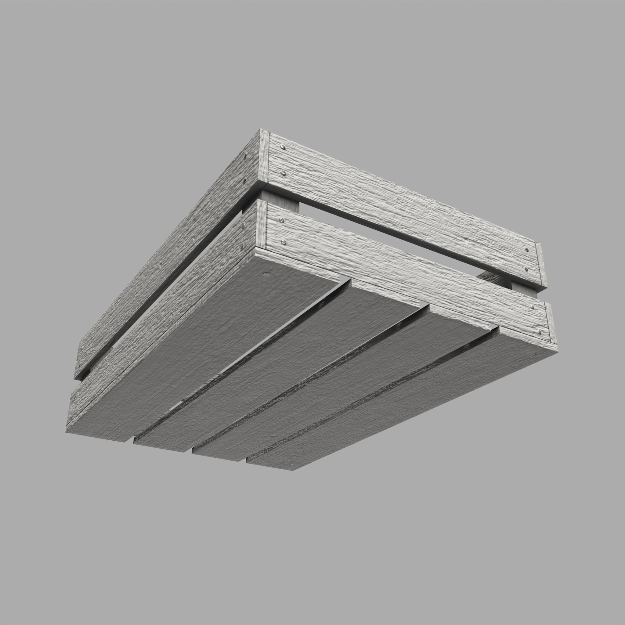 Wooden Boxes Pack Crate Old Low-poly 3D model_17