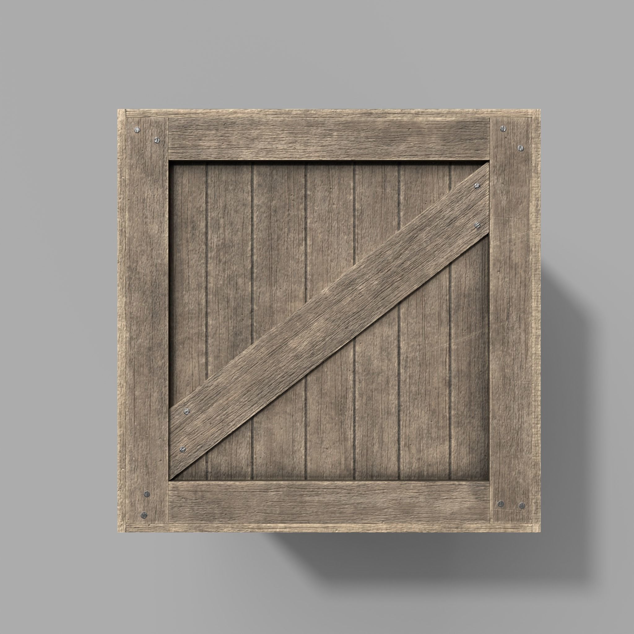 Wooden Boxes Pack Crate Old Low-poly 3D model_28