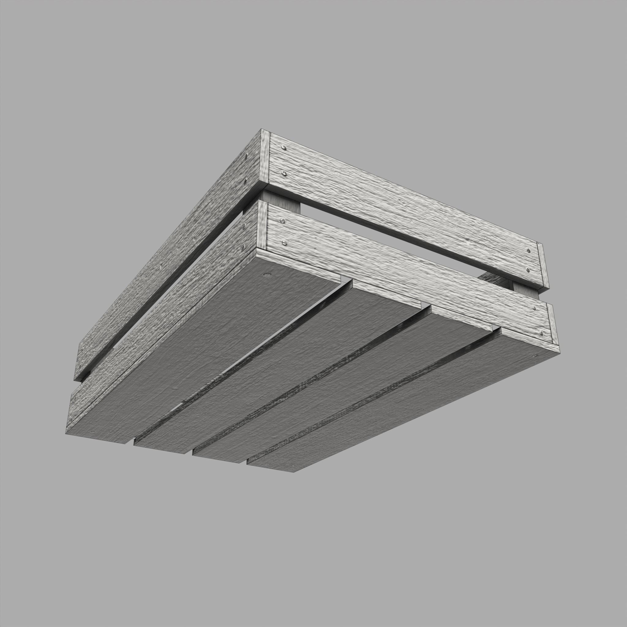 Wooden Boxes Pack Crate Old Low-poly 3D model_18