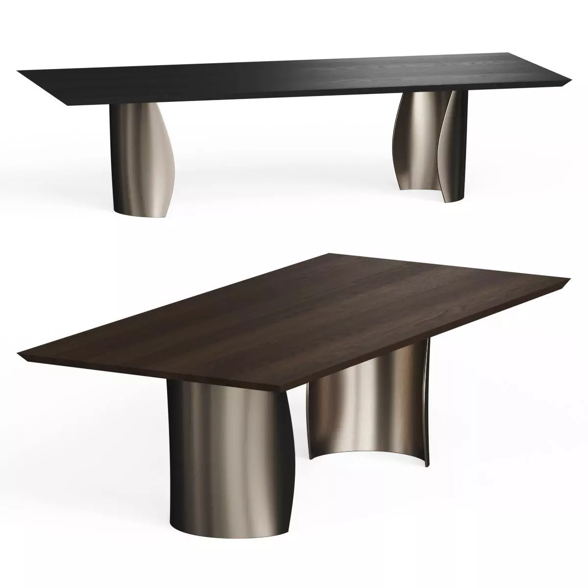 Reflex Petalo 72 Rectangular Dining Table 3D model_0