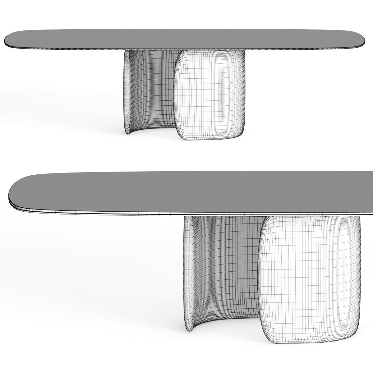 Bonaldo Mellow Dining Table 3D model_1