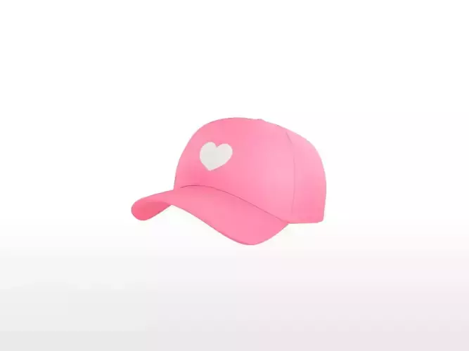 Pink Heart Cap