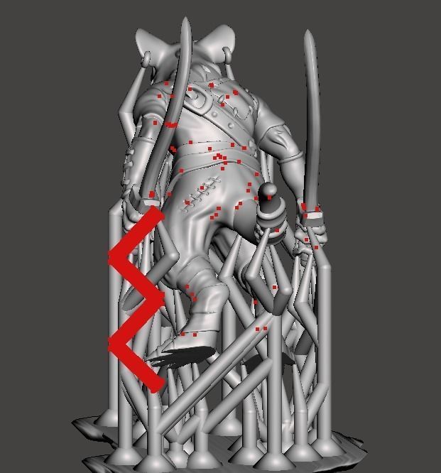 Rat warrior 3d printable  3D print model_4