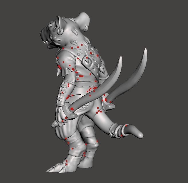 Rat warrior 3d printable  3D print model_1