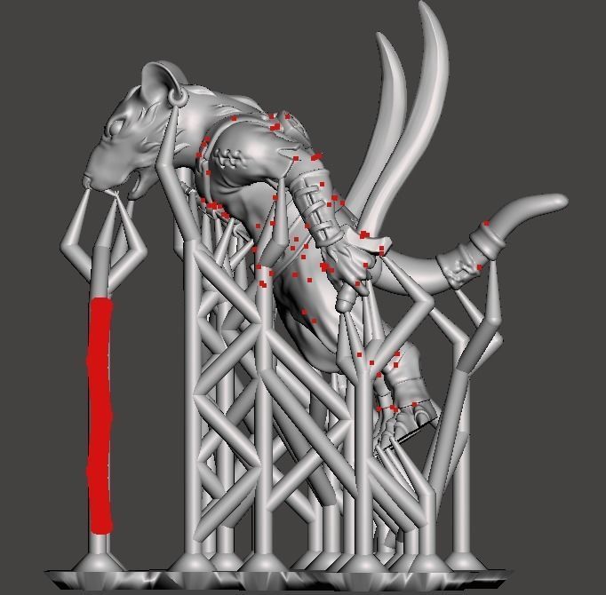 Rat warrior 3d printable  3D print model_5