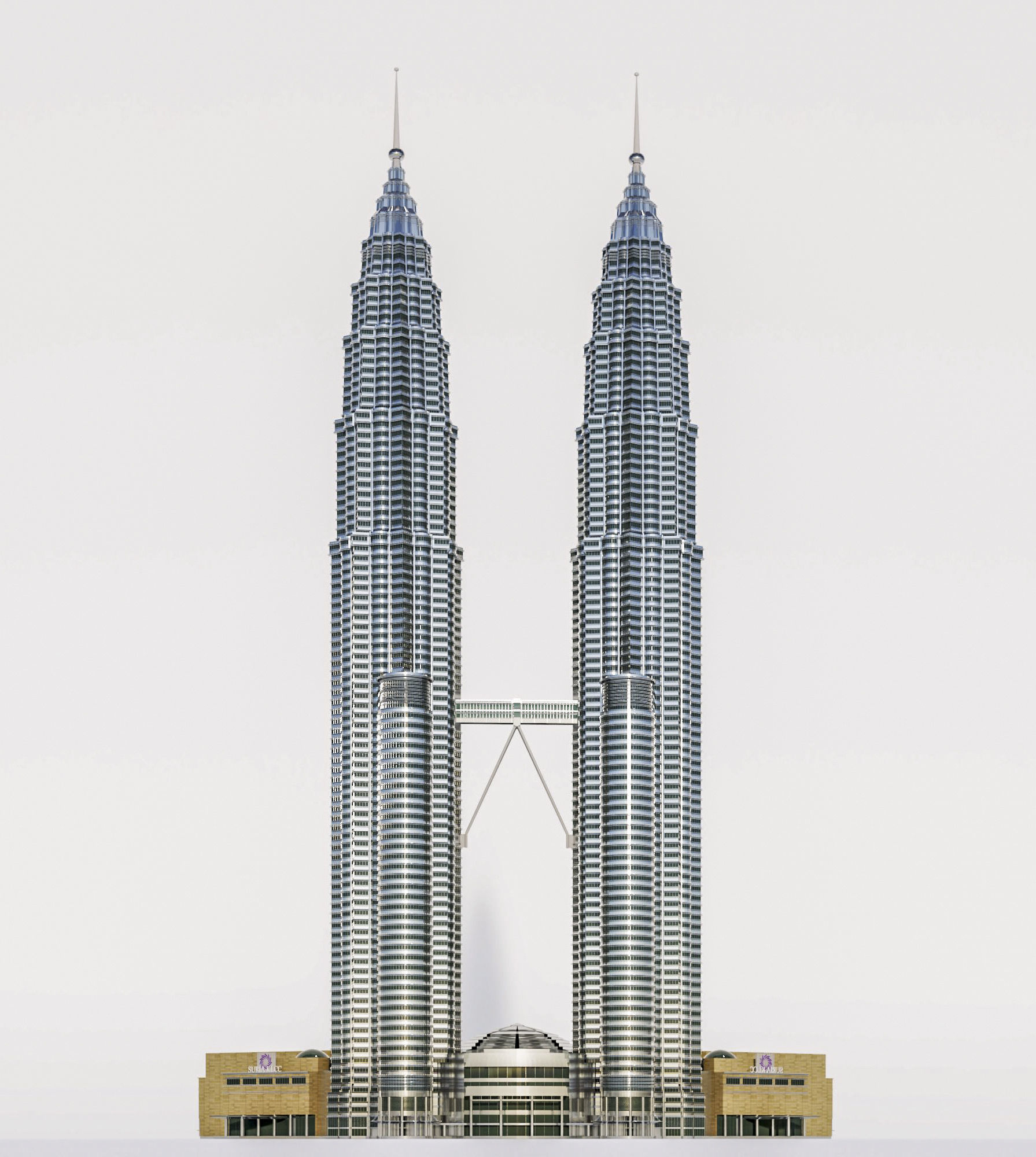 Petronas Towers 3D model 3D model_8