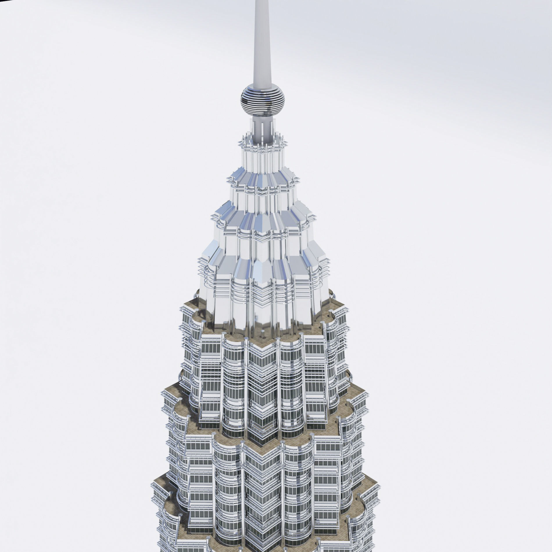 Petronas Towers 3D model 3D model_4
