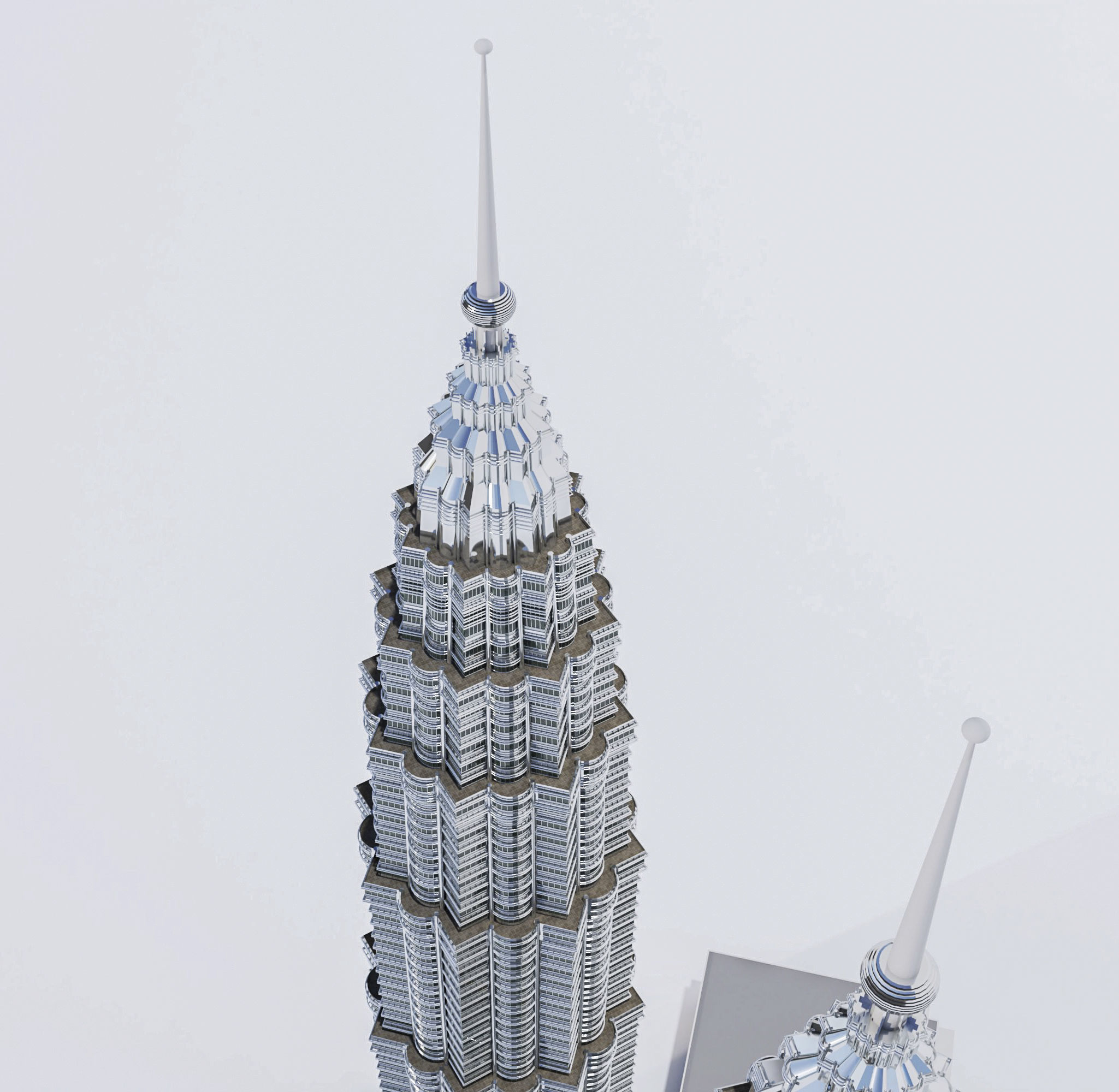 Petronas Towers 3D model 3D model_7