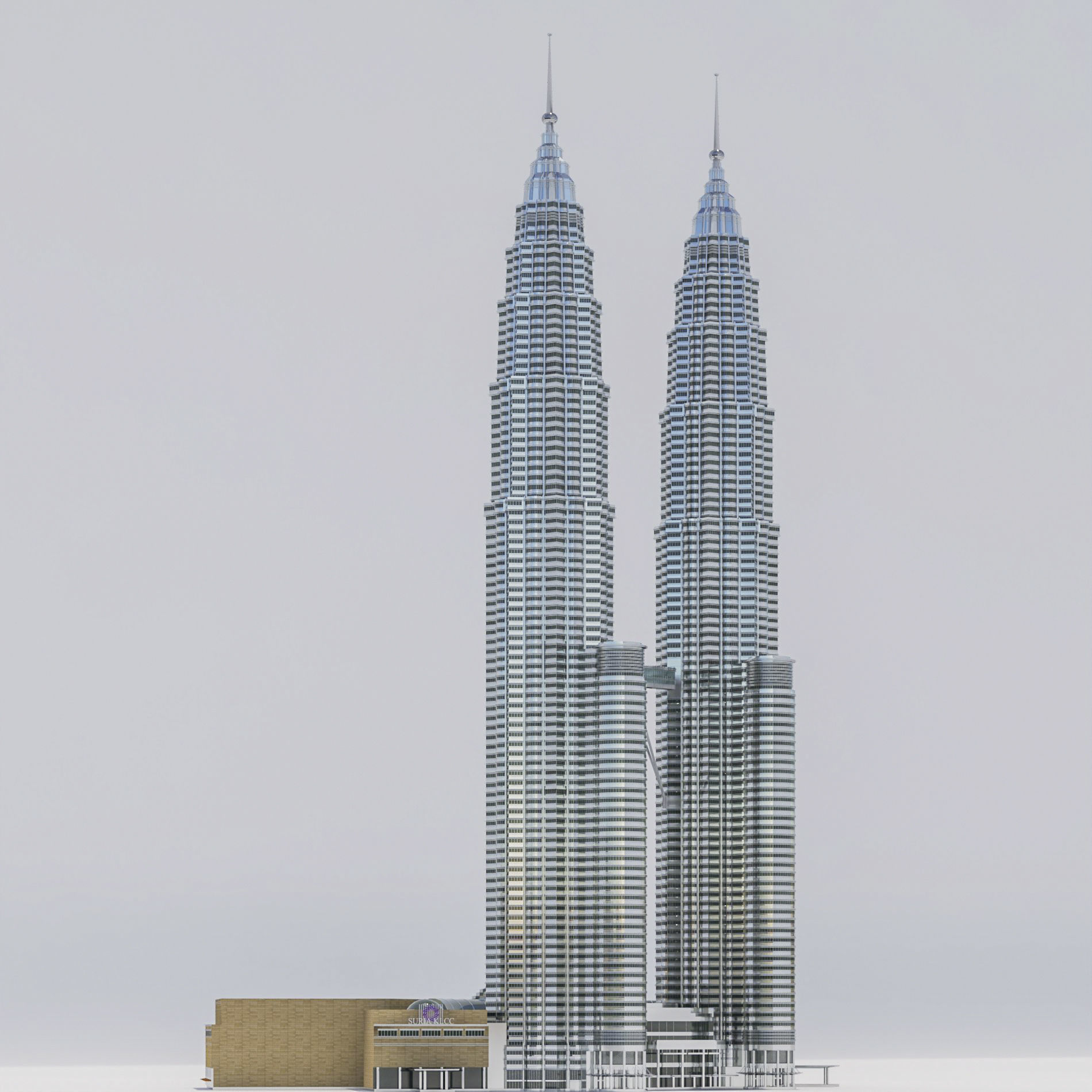 Petronas Towers 3D model 3D model_11