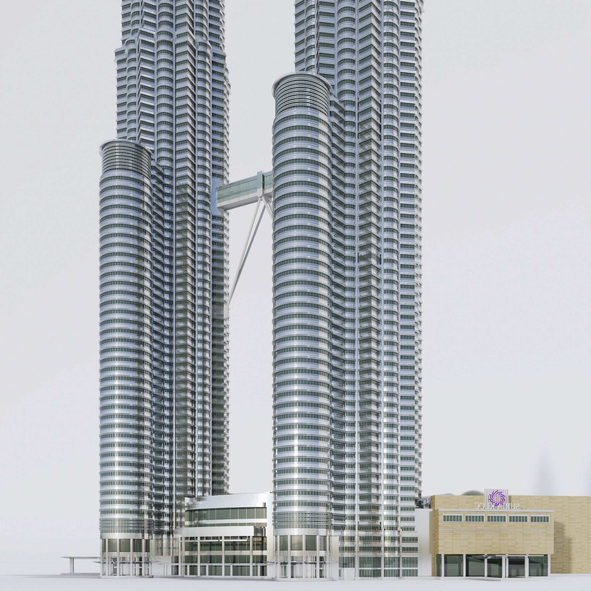 Petronas Towers 3D model 3D model_3