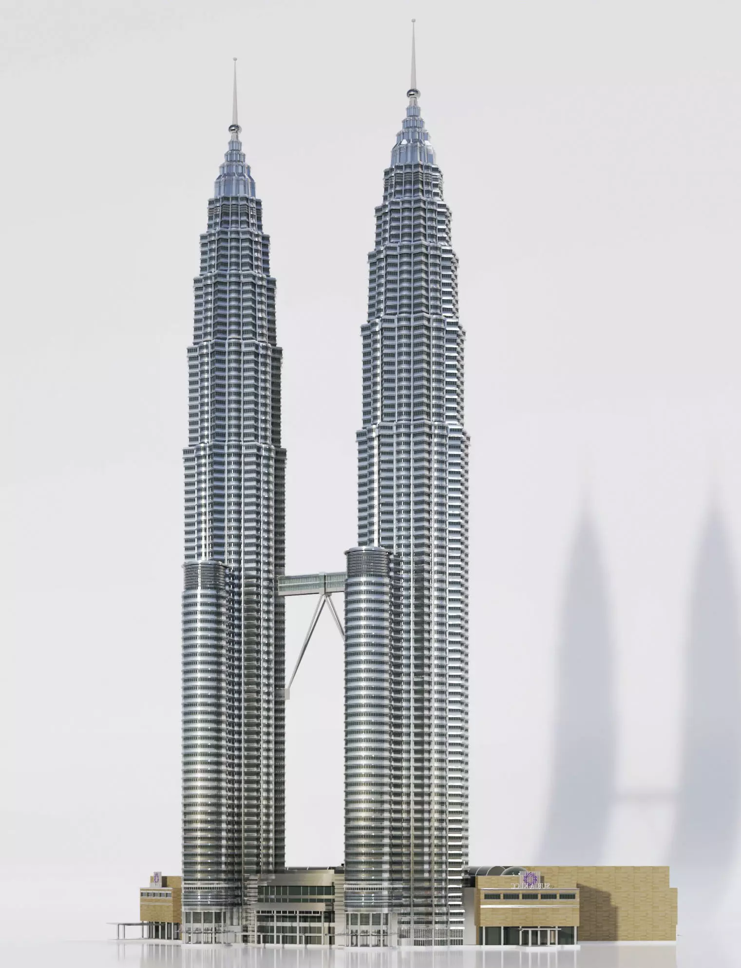 Petronas Towers 3D model 3D model_0
