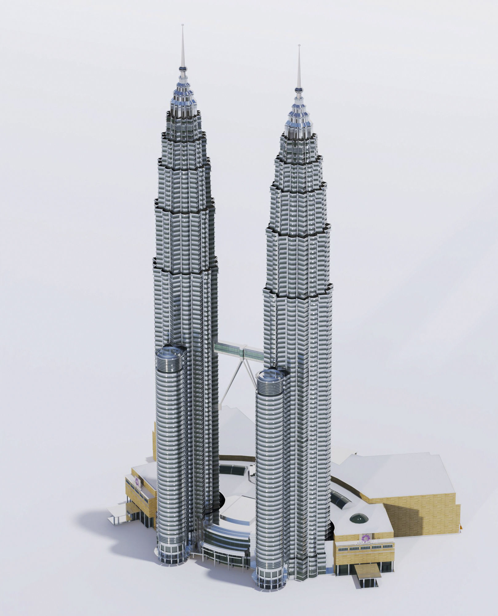 Petronas Towers 3D model 3D model_5
