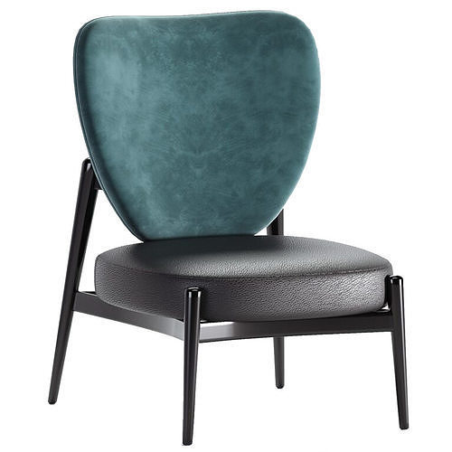 Matt Moka Armchair 3D model