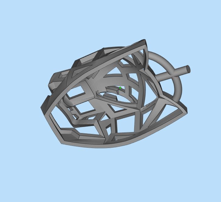 panther pendant  3D print model_2