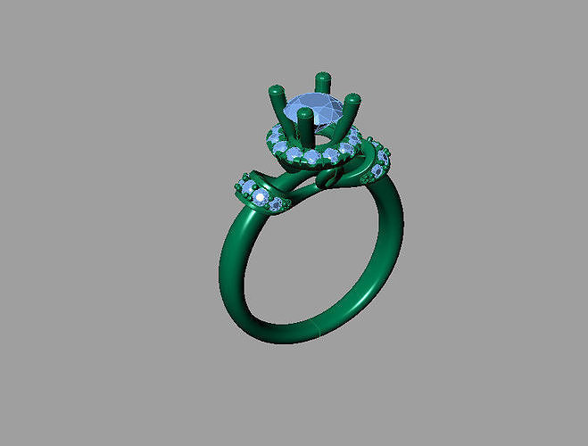 Diamond rings 3D print model