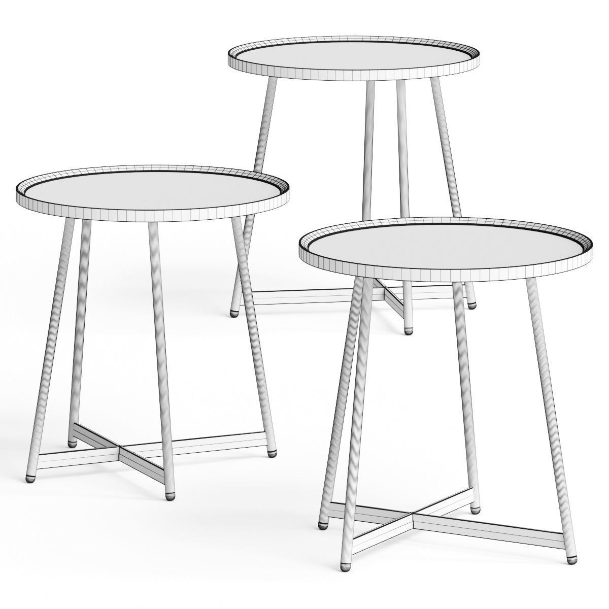 Lulu and Georgia Gweneth Round Side Table 3D model_2