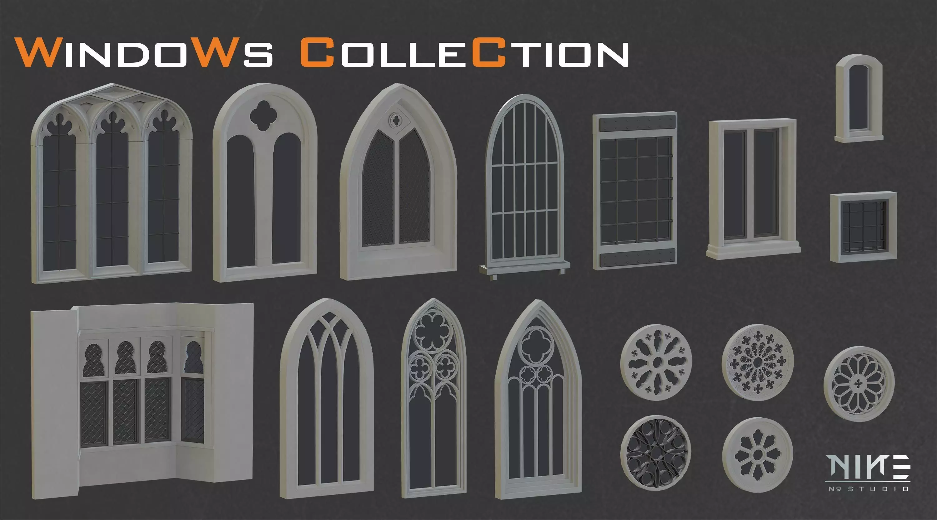 Windows Collection 3D model_4