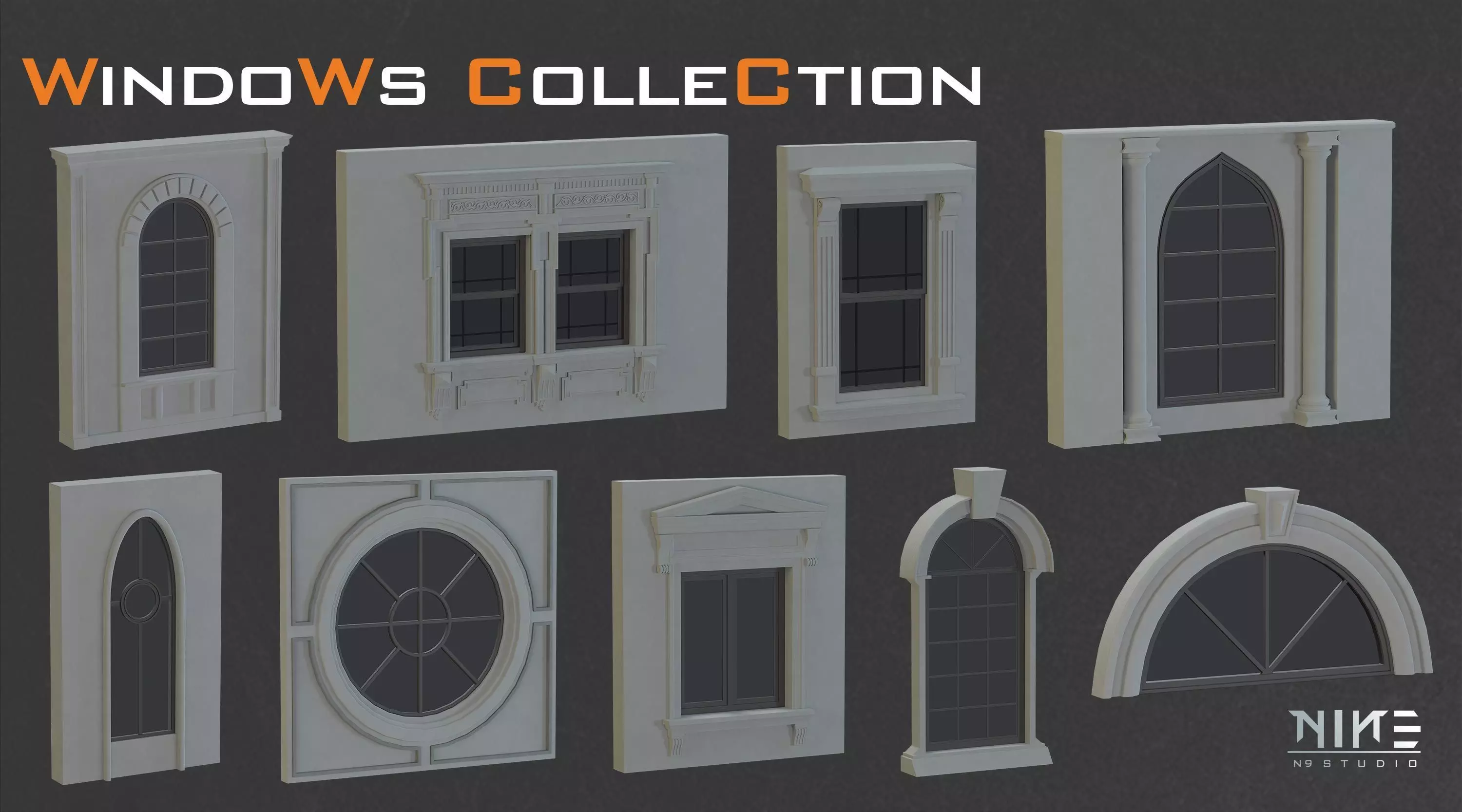 Windows Collection 3D model_1