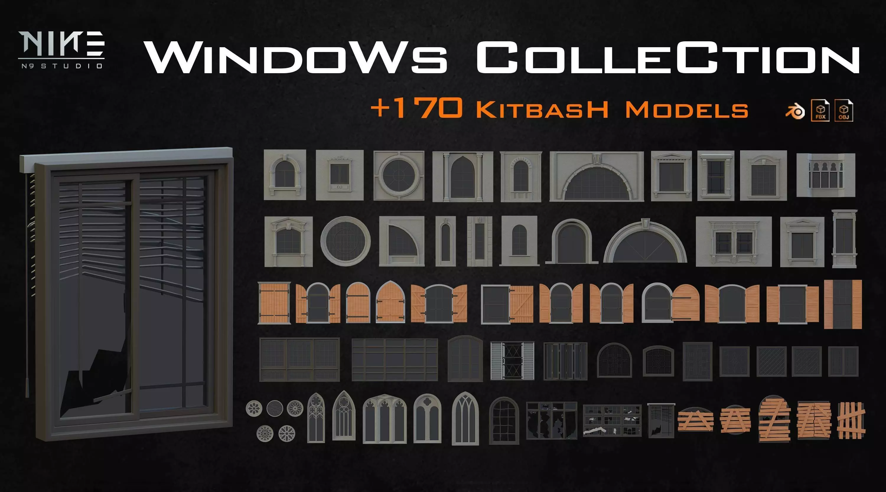 Windows Collection 3D model_0
