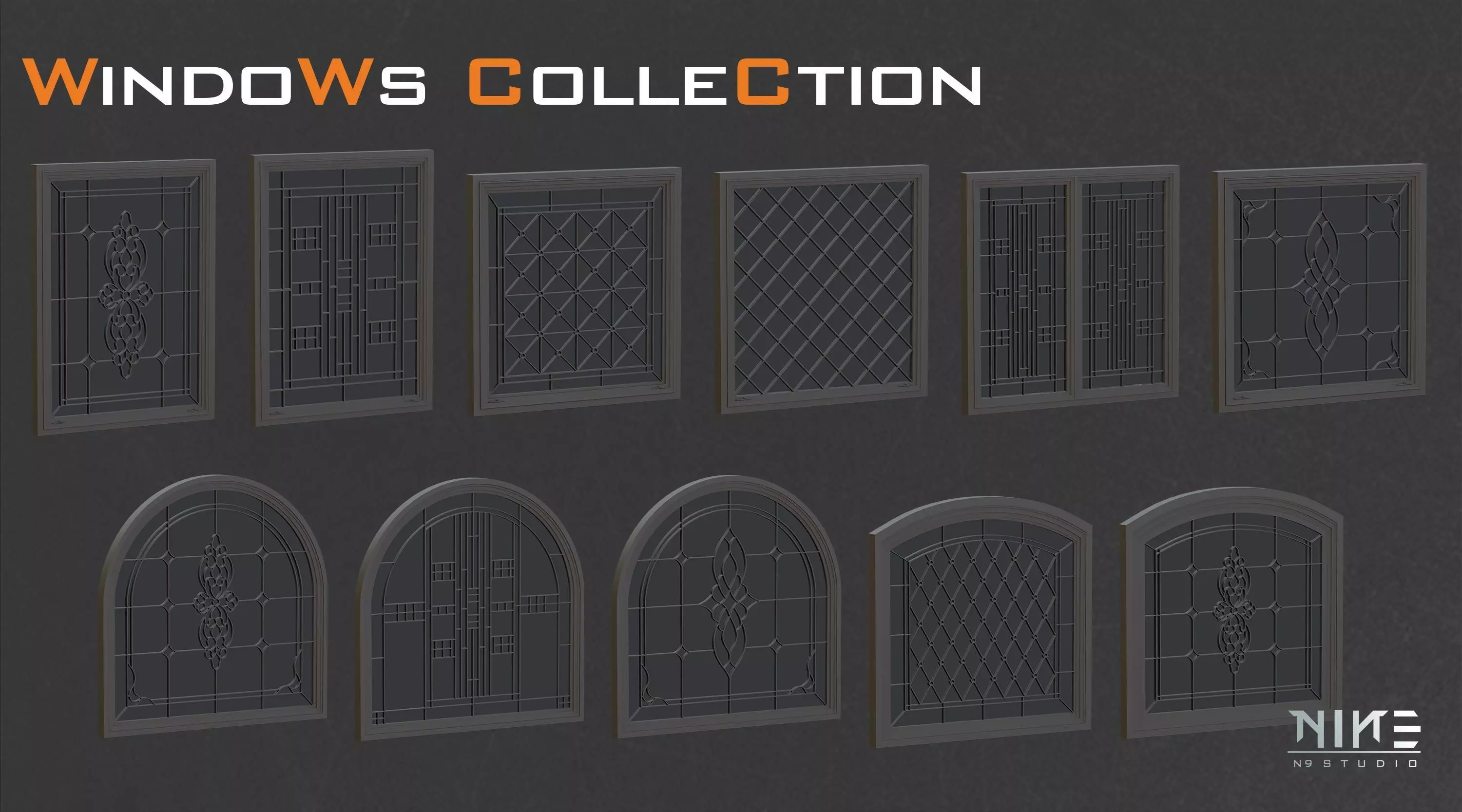 Windows Collection 3D model_10