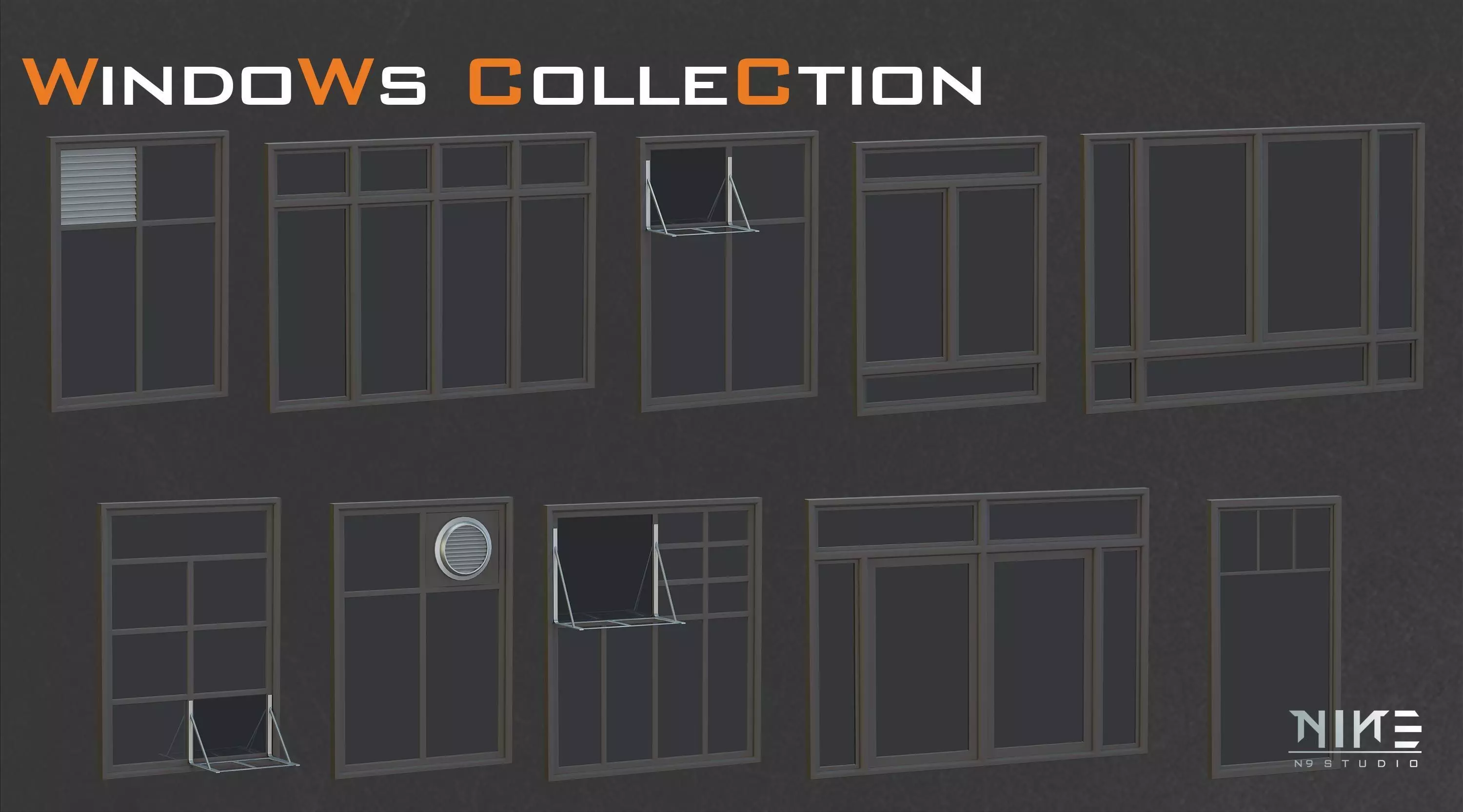 Windows Collection 3D model_13