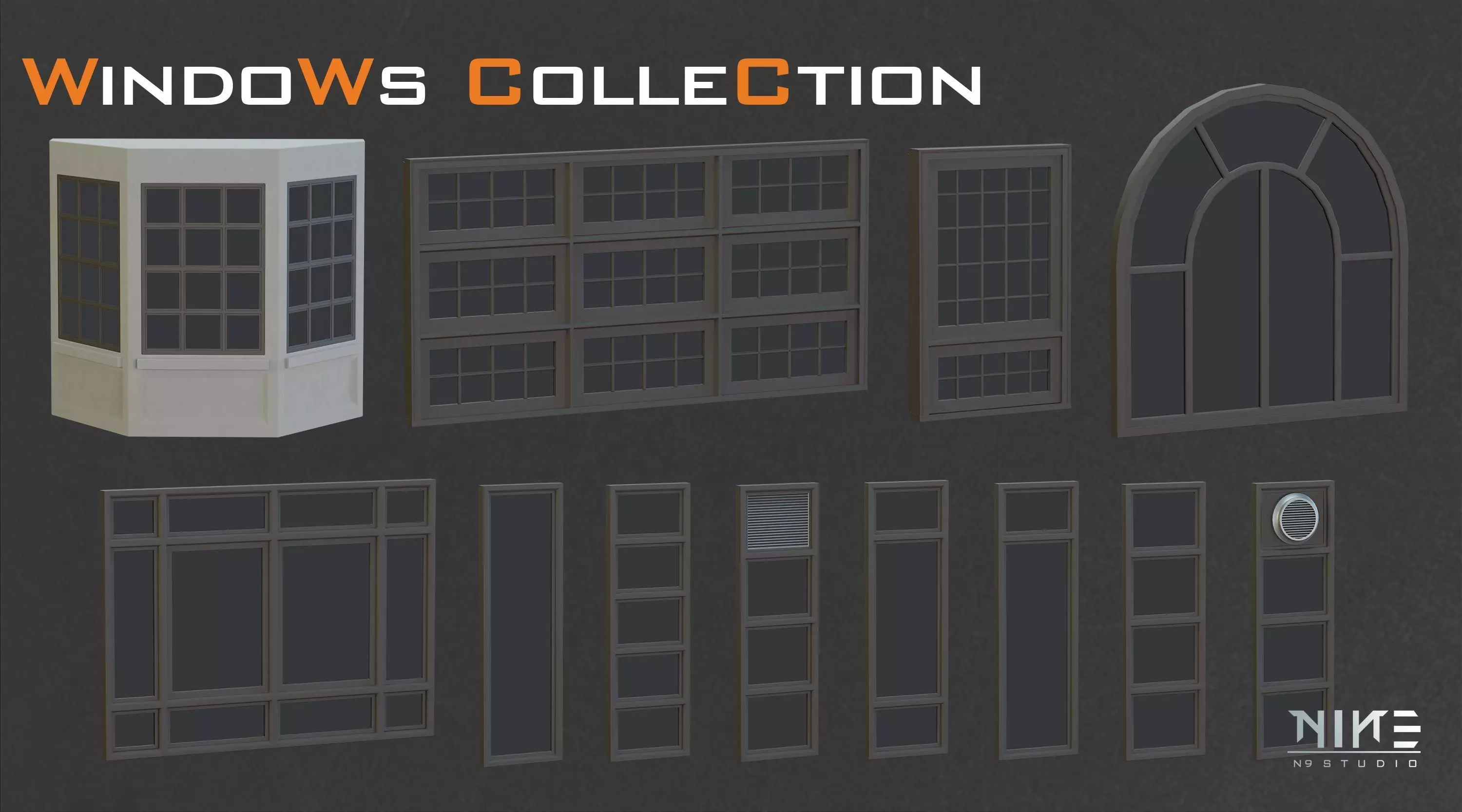 Windows Collection 3D model_12