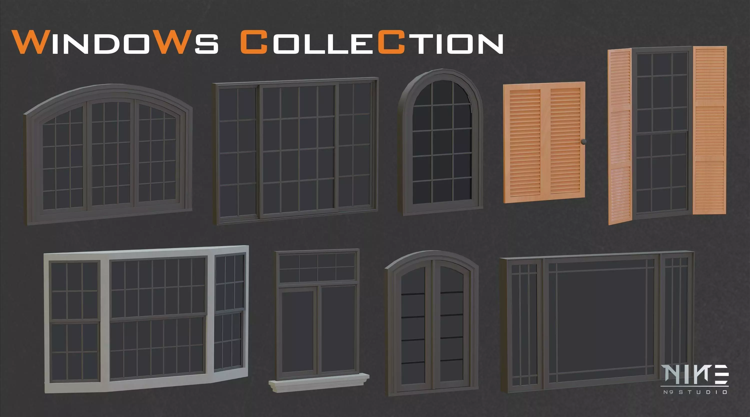 Windows Collection 3D model_11