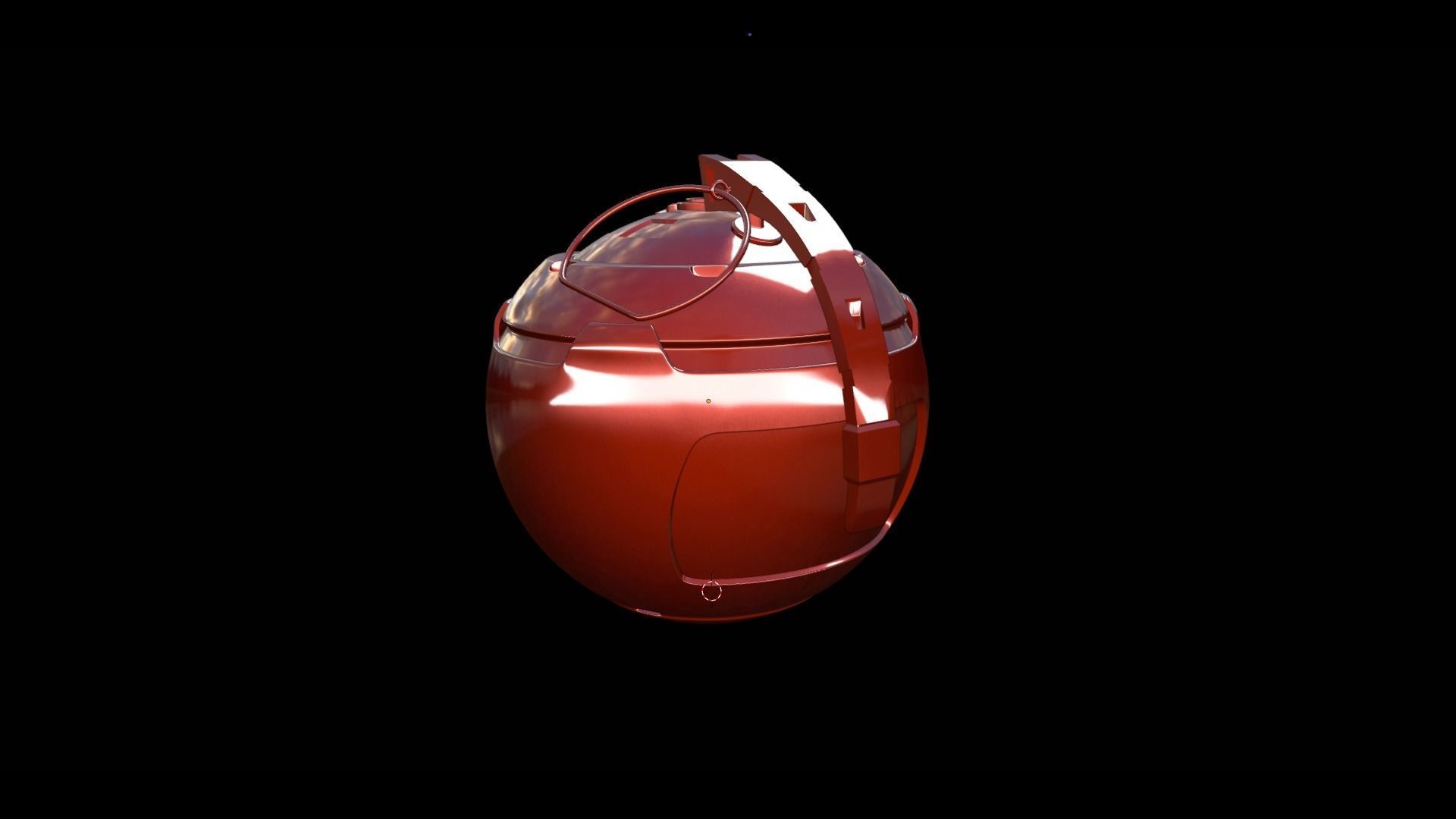 GRENADE SCIFI Low-poly 3D model_7