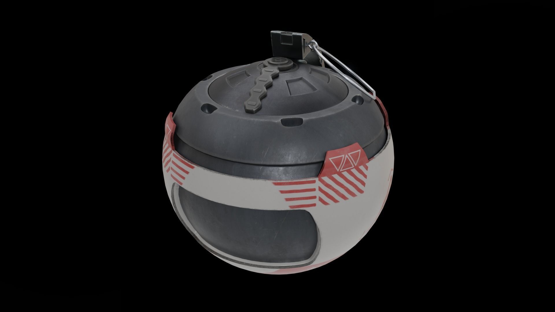GRENADE SCIFI Low-poly 3D model_1