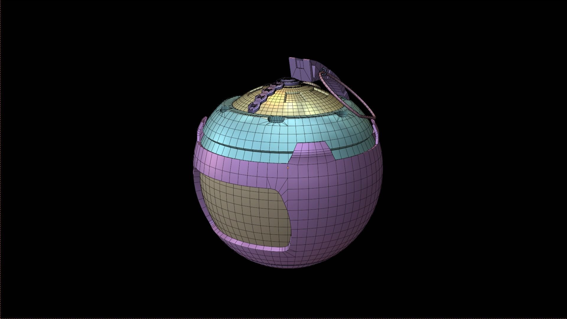 GRENADE SCIFI Low-poly 3D model_4