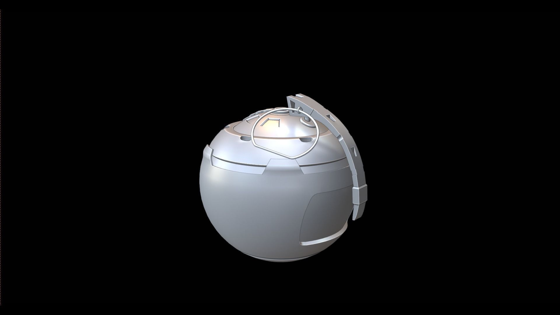 GRENADE SCIFI Low-poly 3D model_5