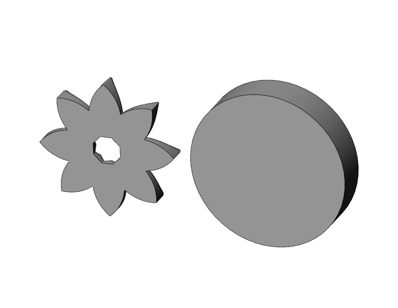 Mold open lotus leaves rosette onlay relief 3D print model_3