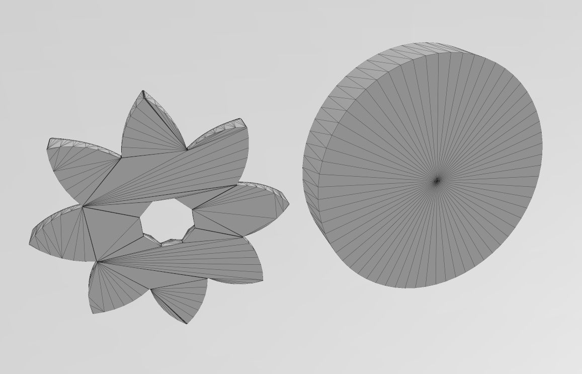 Mold open lotus leaves rosette onlay relief 3D print model_13