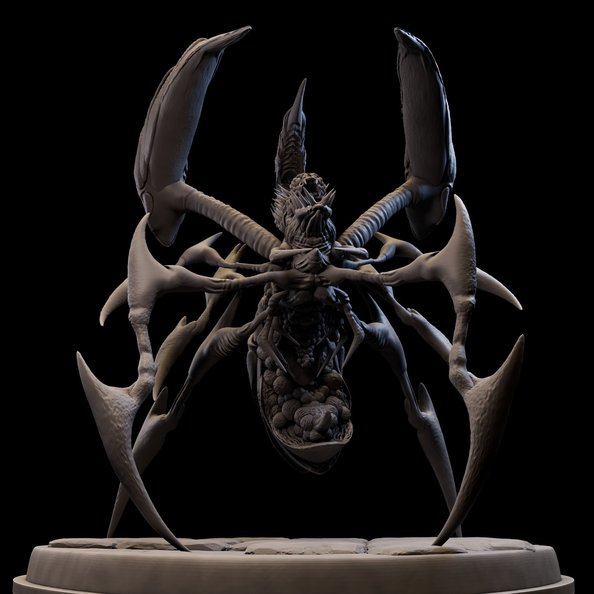 SpiderQueen 3d Model Game Ready 3D print model_23