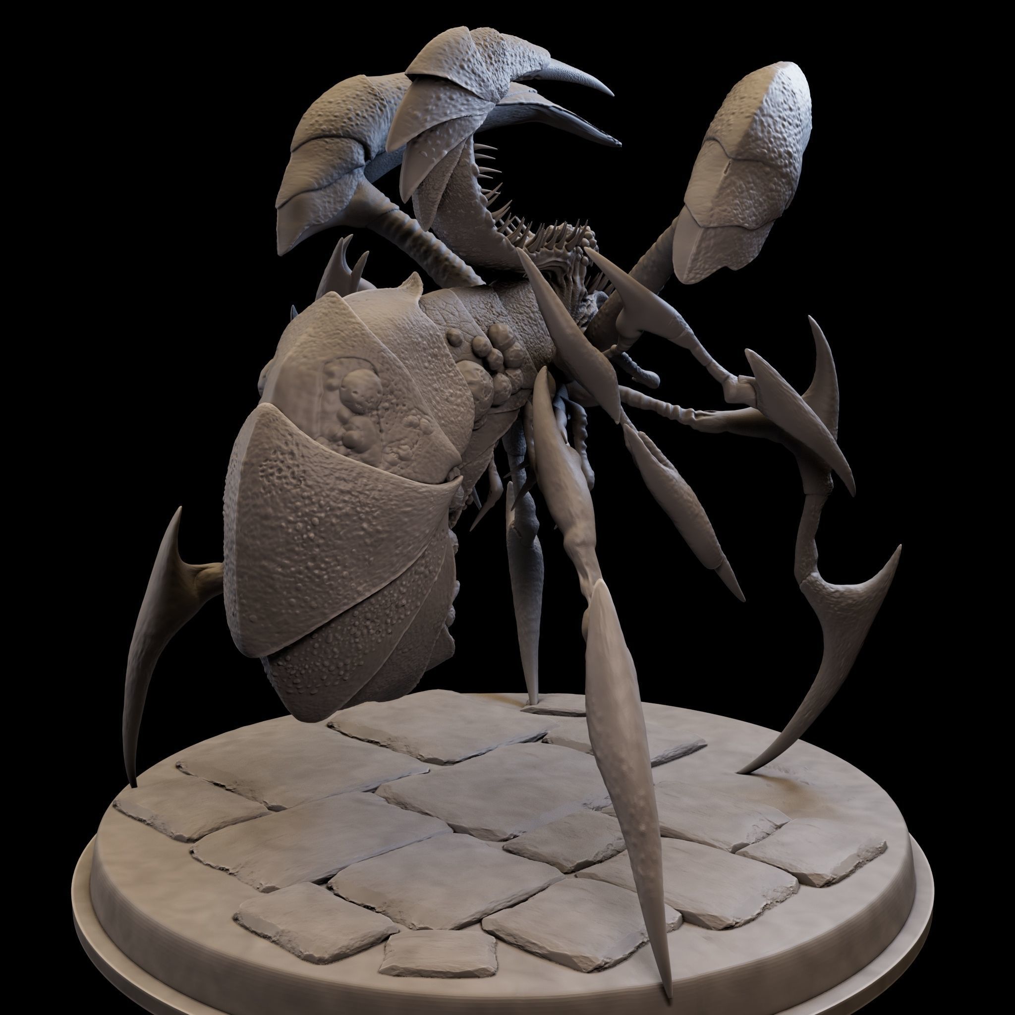 SpiderQueen 3d Model Game Ready 3D print model_17