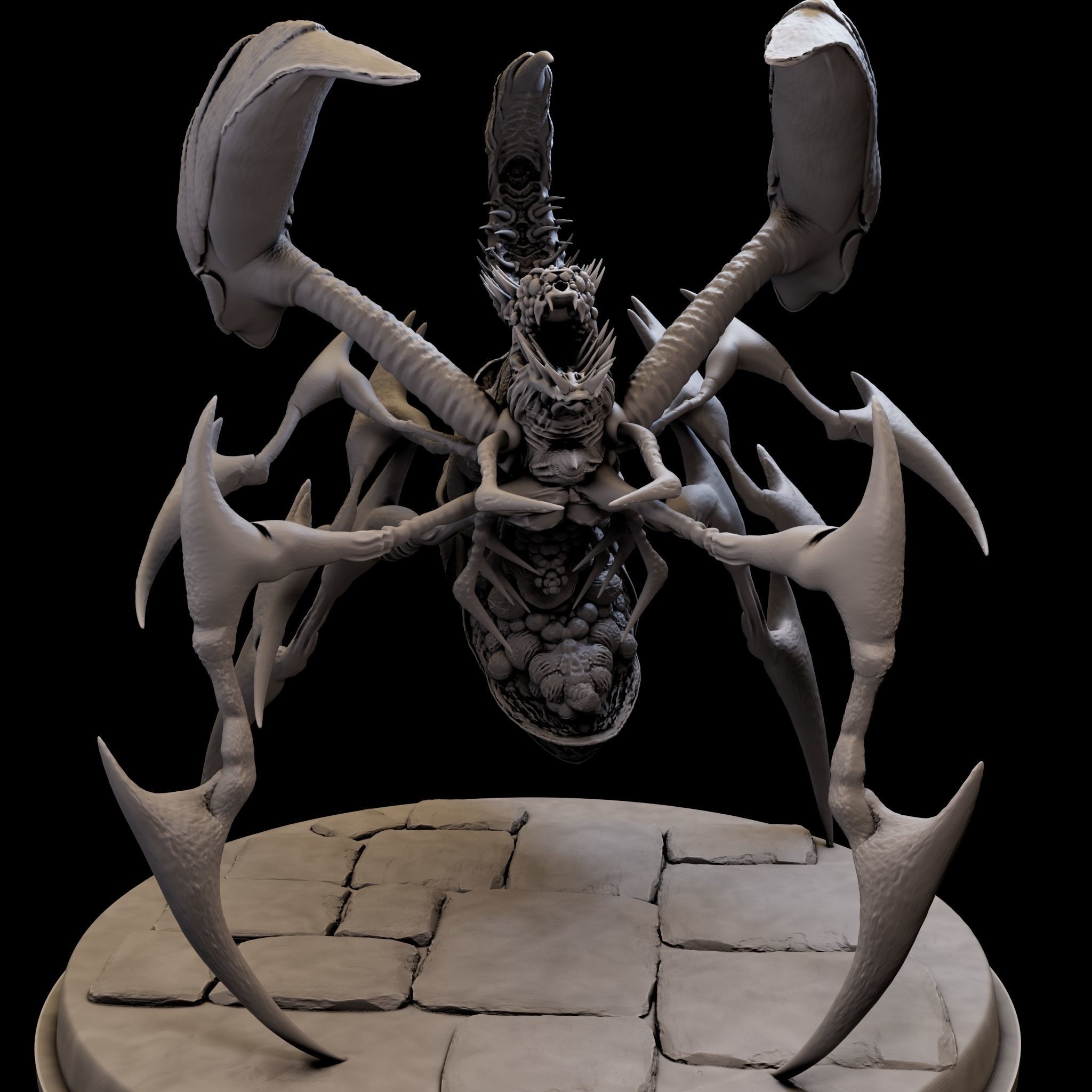 SpiderQueen 3d Model Game Ready 3D print model_4