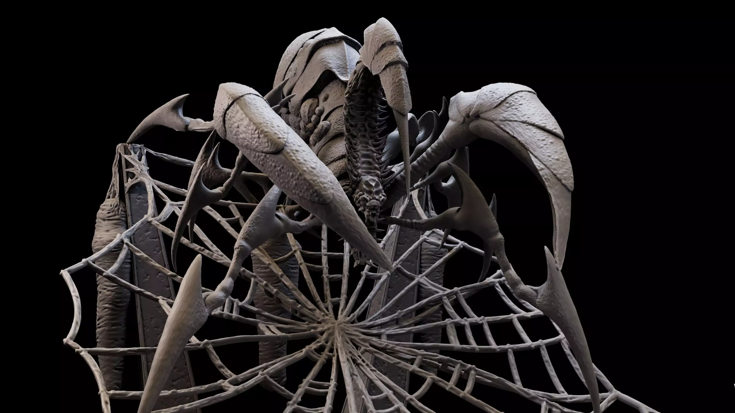 SpiderQueen 3d Model Game Ready 3D print model_0