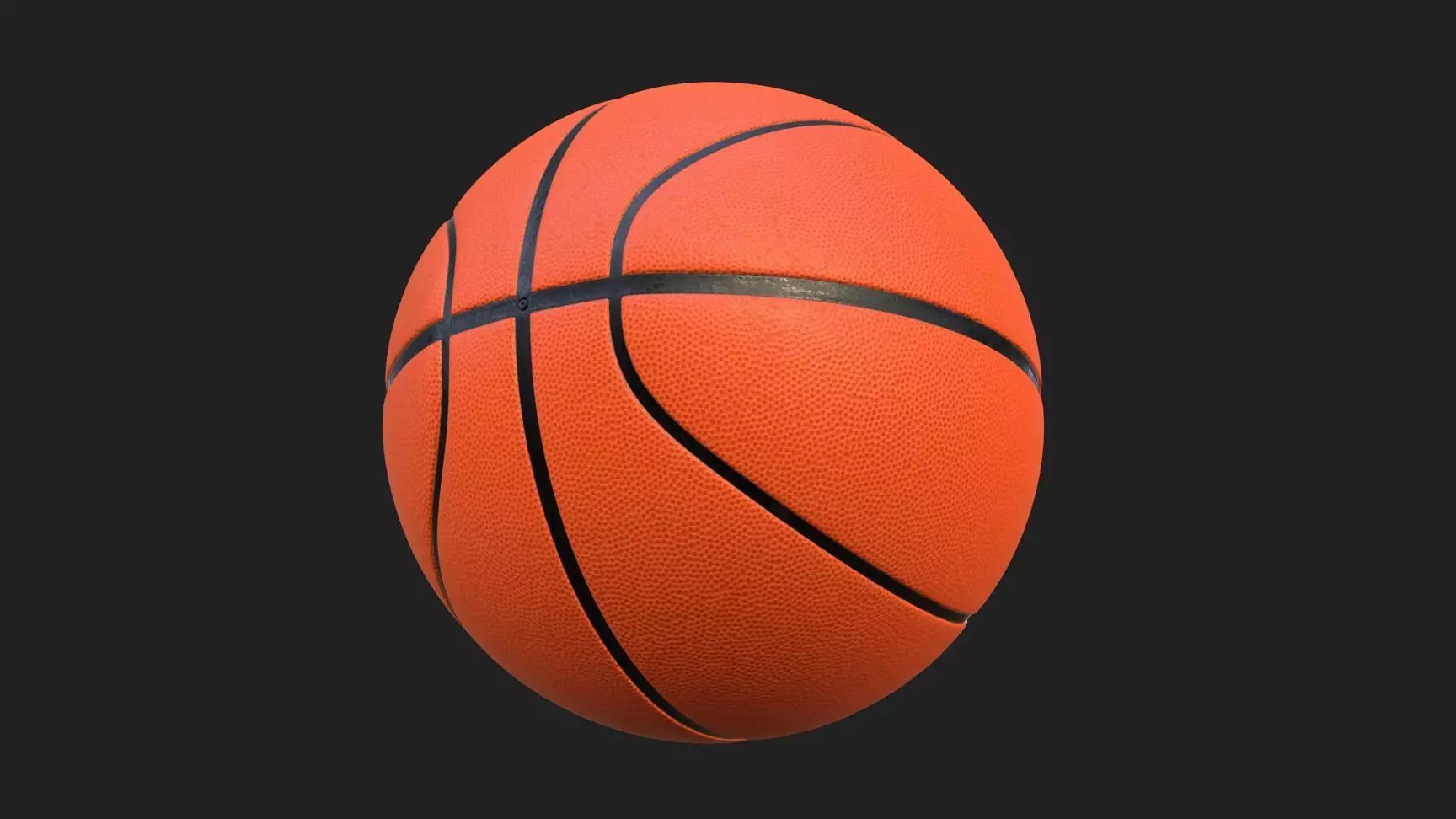BasketBall Low-poly 3D model_0