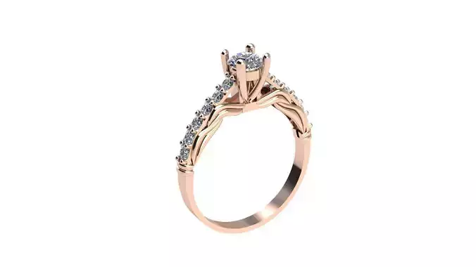 Wedding Engagement Women Ring 3D print model