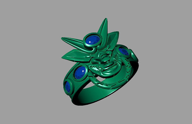 Dragon head ring 3D print model