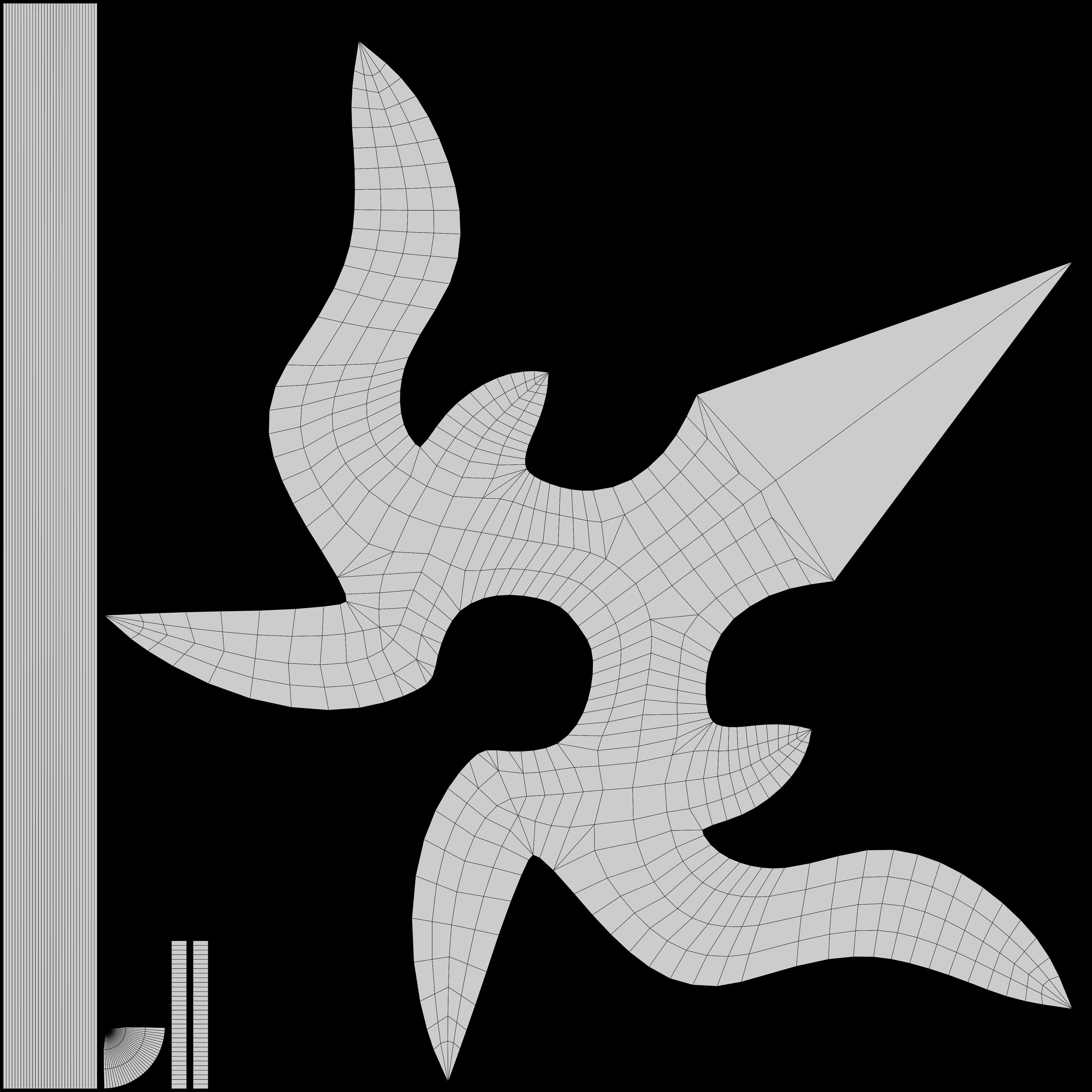 TRISHULA Low-poly 3D model_5