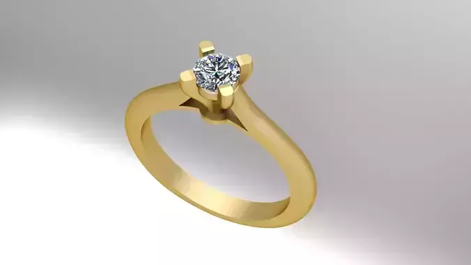 Wedding Engagement Women Ring 3D print model