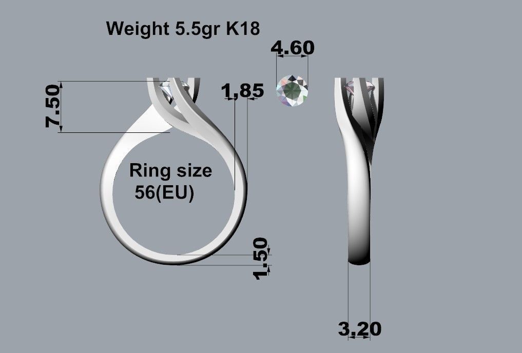 Eng025 flame 035ct 3D print model_4