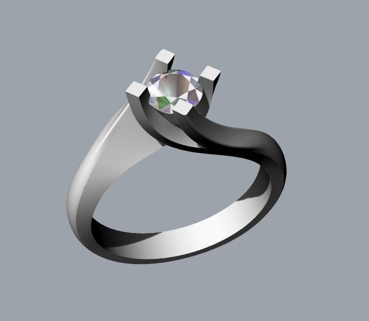 Eng025 flame 035ct 3D print model_2