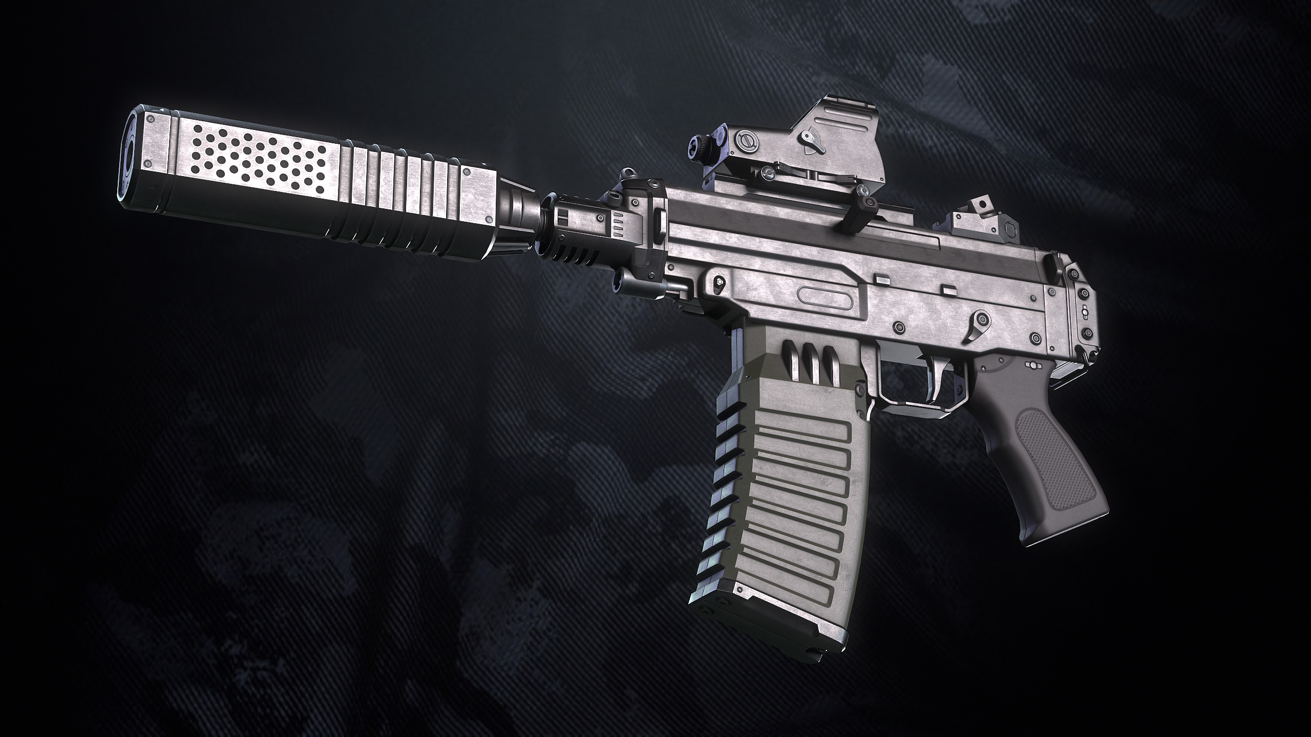 Modular Weapon Low-poly 3D model_5