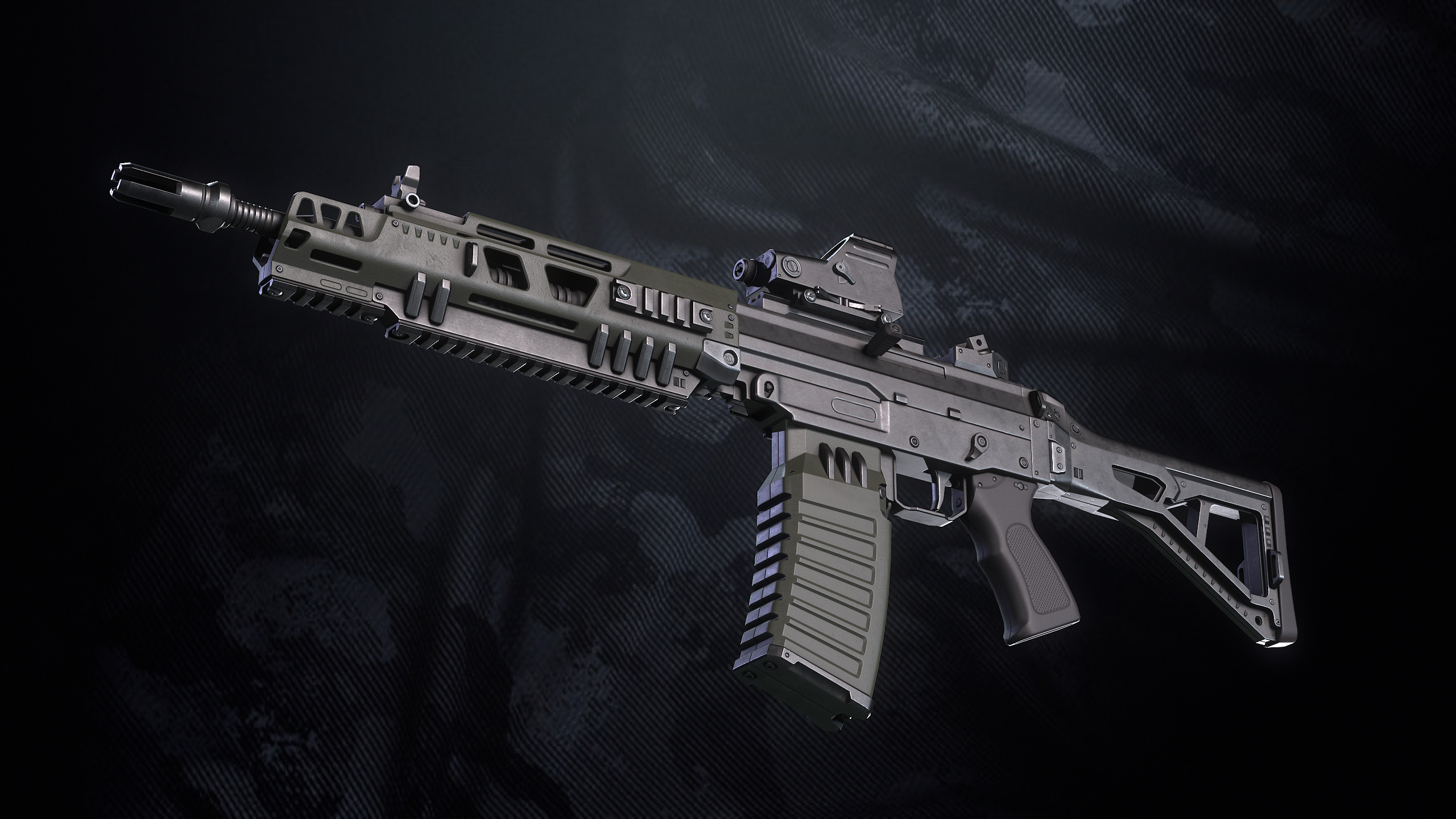 Modular Weapon Low-poly 3D model_2