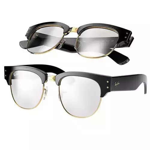 Mega Clubmaster Eyeglasses by RayBan 3D model