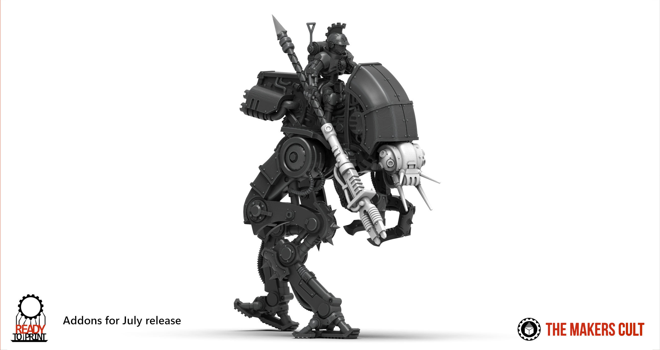 Dark Techno - Mantis Strider 3D print model_5